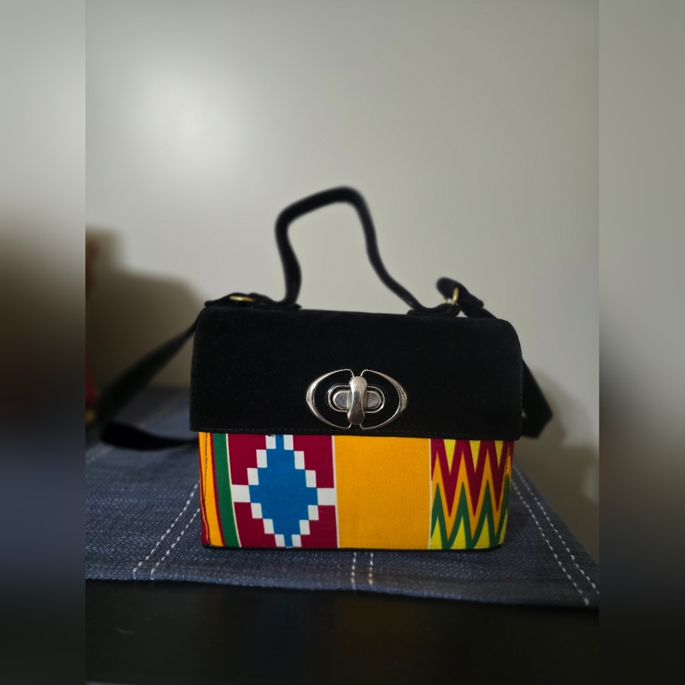 African print handmade handbag